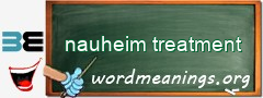 WordMeaning blackboard for nauheim treatment